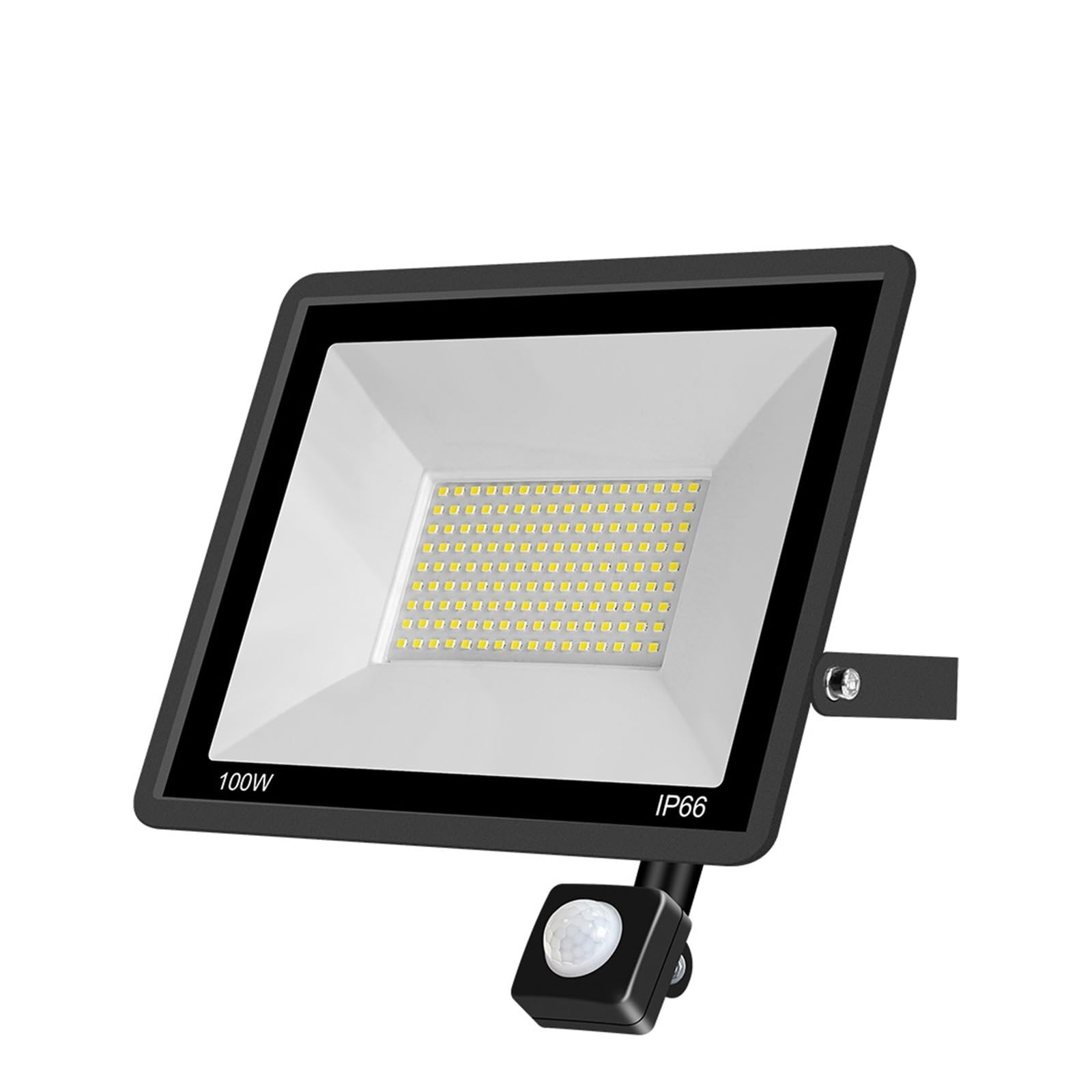 Reflektor LED Lampa Uliczna Led PIR Czujnik Ruchu Zewnętrzny Garaż Zewnętrzna Kinkiet Garaż ogrodowy(100W)