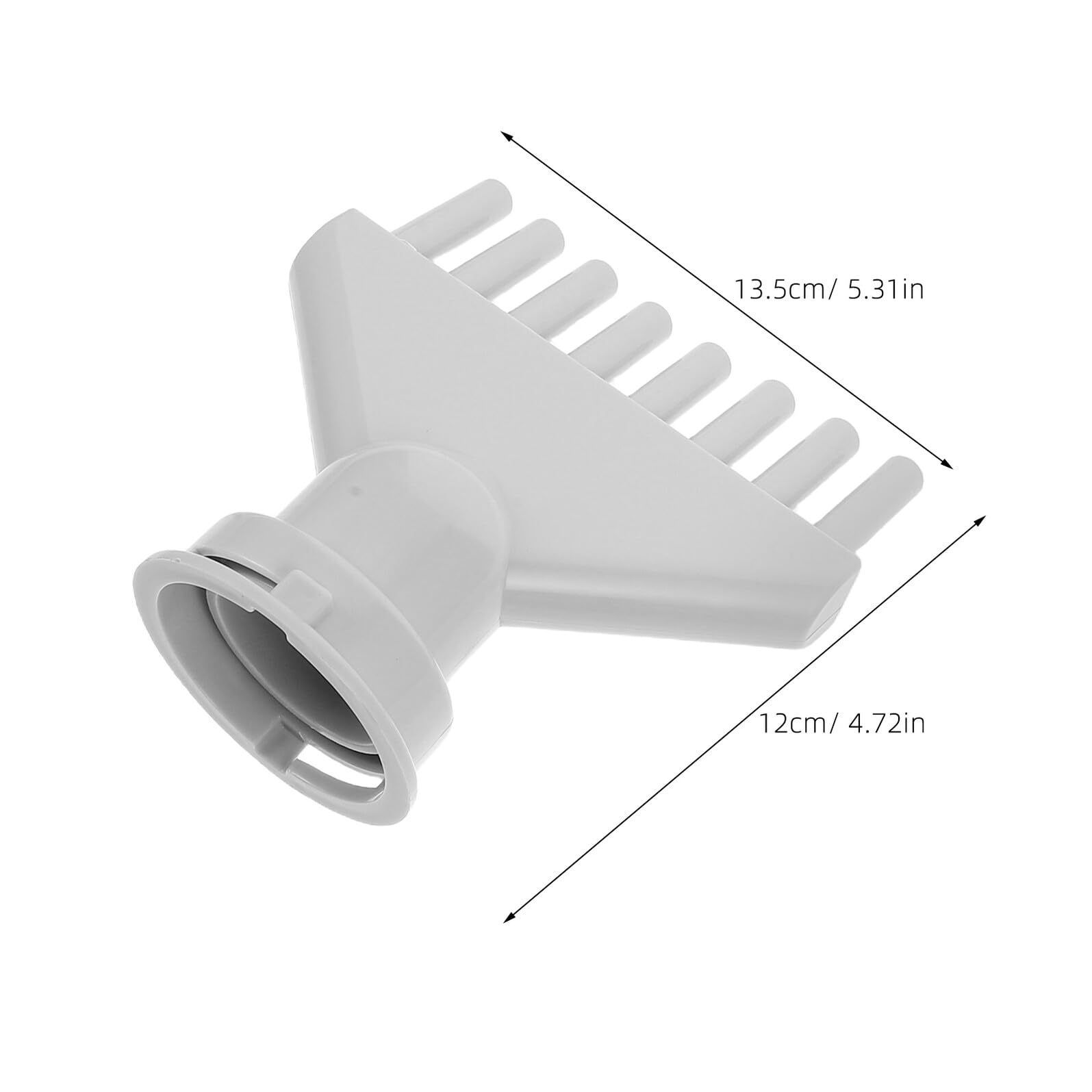 Homoyoyo 4pcs Embouts Concentrateurs Abs Noirs pour Sèche-cheveux, Légers et Polyvalents, Toilettage des Animaux Coiffage en Salon