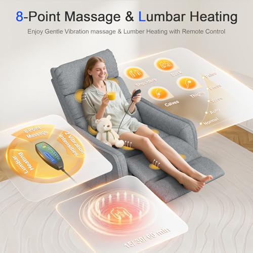 sisolos Relaxsessel Fernsehsessel Massagesessel mit Aufstehhilfe Elektrisch Sessel Wohnzimmer mit Massagefunktion und Wärmefunktion, 2 Seitentaschen, Relaxsessel mit Liegefunktion, TV Sessel – Bild 3