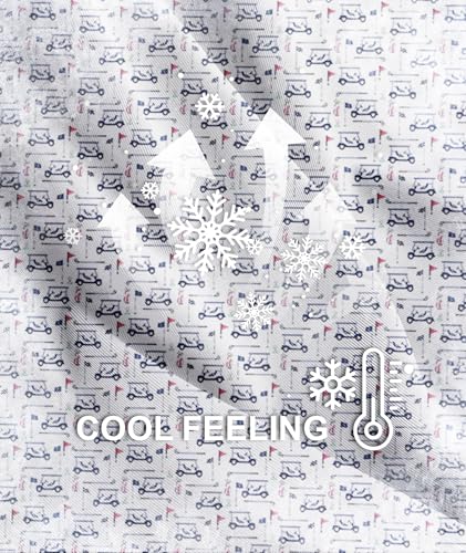 Image of ZITY Mens Golf Polo Shirts Short Sleeve UPF 50+ Performance Moisture Wicking Print Pattern Casual Collared Golf Shirt for Men