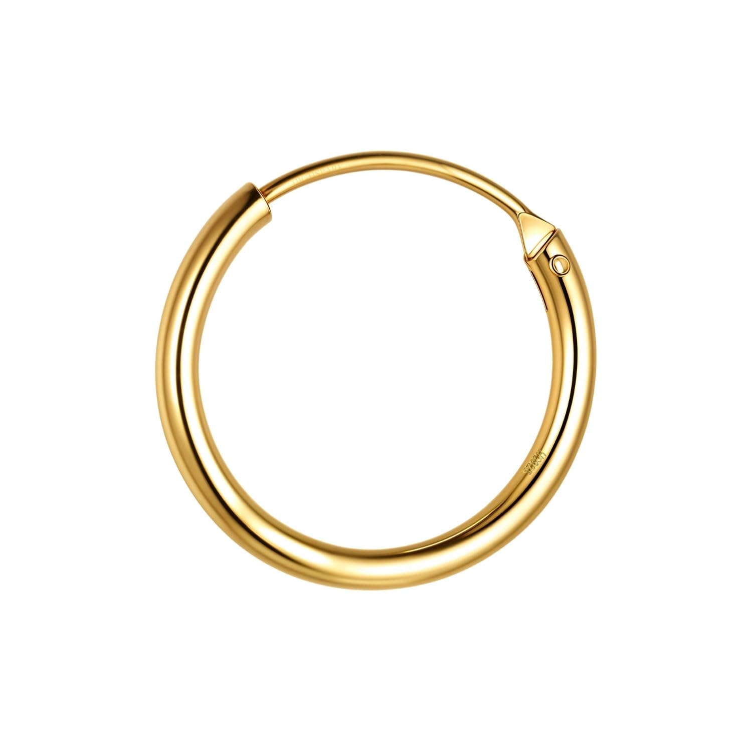 92.5 Sterling Silver Nose Ring for Women | Simple & Elegant Septum Ring/Nose Pin/Silver Nath/Piercing Hoop for Women & Girls | Lovely Gift-image-9