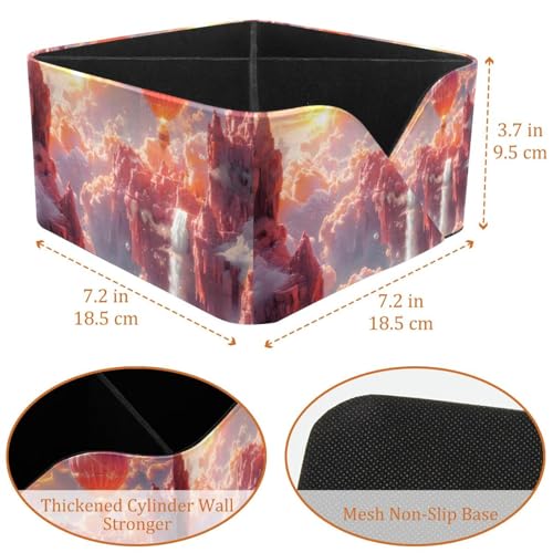 Porte-stylos rectangulaire orange pour ranger la papeterie