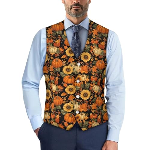 Men's Formal Suit Vest Business Casual Dress Waistcoat Wedding Party V-Neck Suit Vests for Men Lightweight 2025