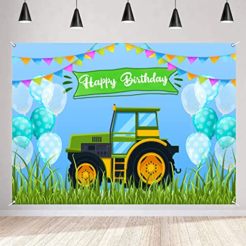 Tractor Theme Birthday Backdrop Boys Farm Happy 1 2 3 4 5 6 Birthday Background Bitrhday Decoration Kids Birthday Party Decorations Photo Booth Props