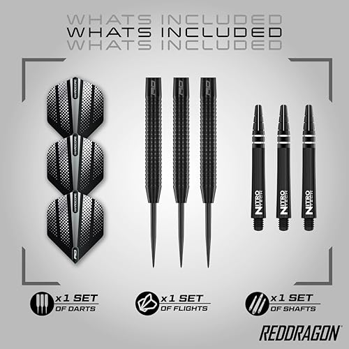 Red Dragon RDD1287 Razor Edge Black 24G Tungsten Darts thumb #1