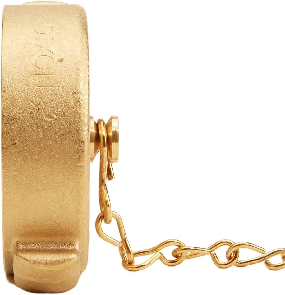 Brass Rocker Lug 2 1/2" NH Cap with Chain