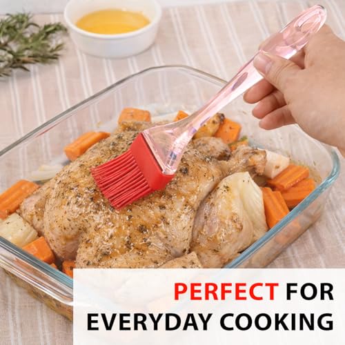 Image of Oblivion Oil Sprayer Dispenser Glass Bottle for Cooking and Multi-use with Silicone Spatula and Pastry Brush Set for Cake Mixing Baking Grilling and oiling Kitchen Combo for Home and Professional use