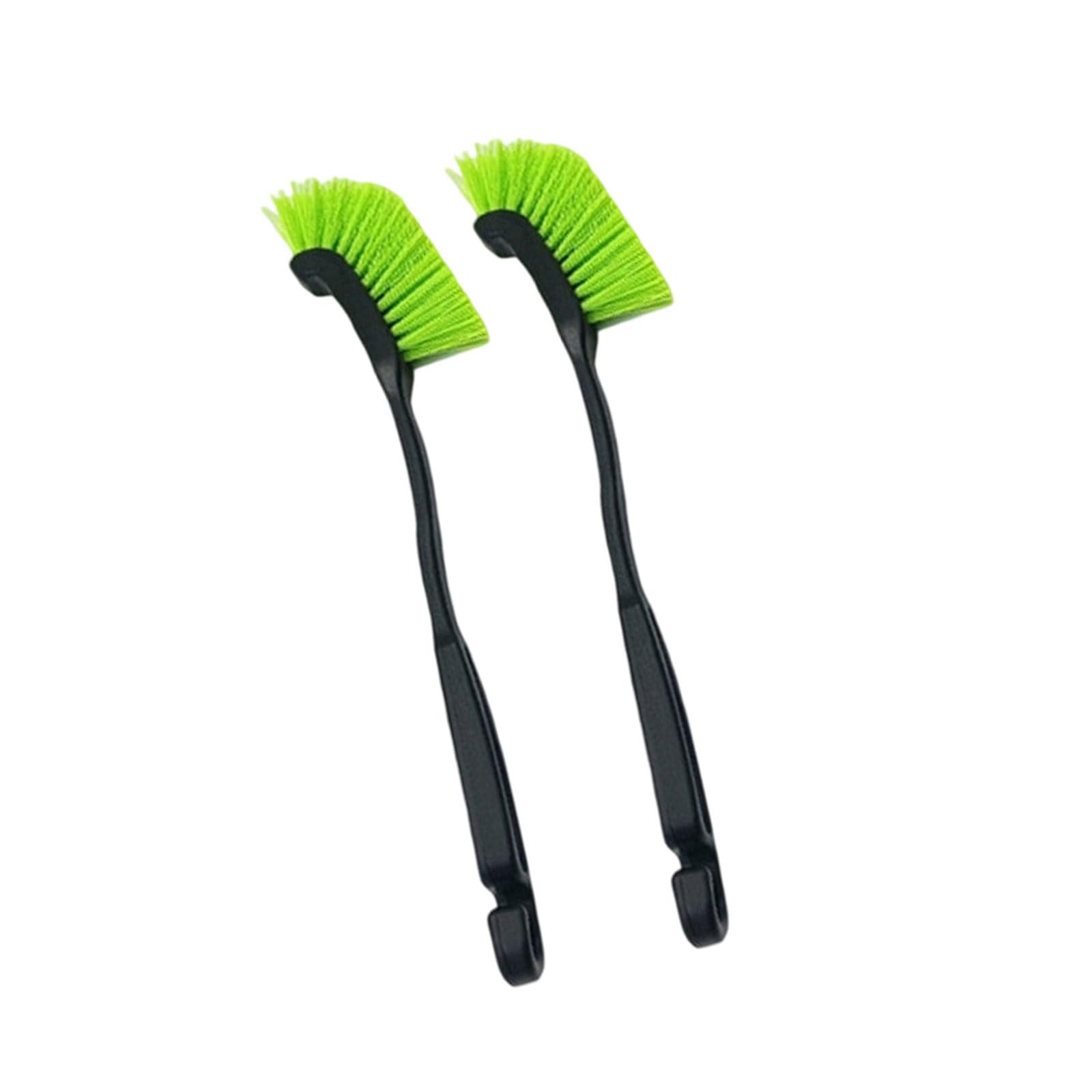 Buxuaaaa Green 2Pcs Detail Brush For Car Truck Wheel Hub Washing With Nonslip Grip Wheel Brush