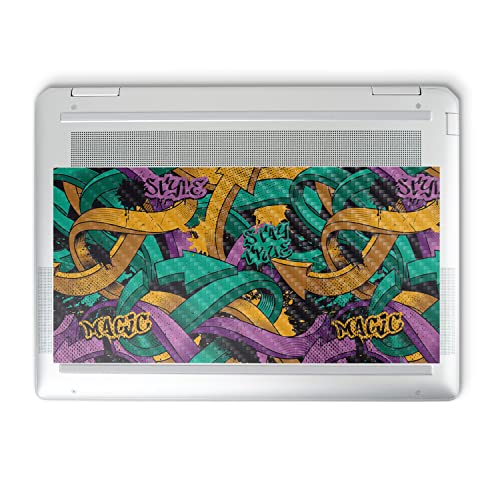 Image of MightySkins Carbon Fiber Skin Compatible with HP Spectre x360 14 inch (2022) Full Wrap Kit - Tertiary Arrows | Protective Durable Textured Carbon Fiber Finish | Easy to Apply | Made in The USA