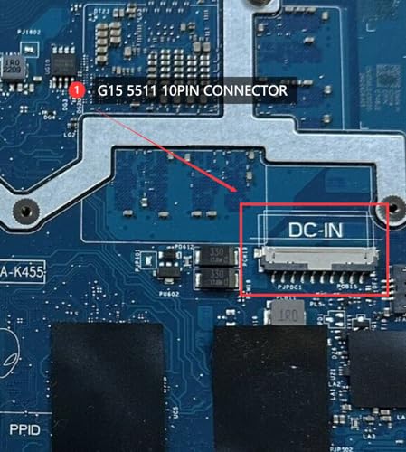 Image of DC Power Jack Socket Charging Port Cable for Dell G15 5510 5515 5520 (10PIN)