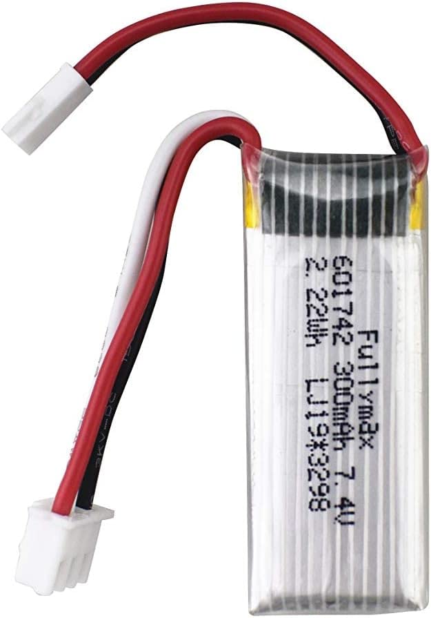 Batería De Litio 7.4V 300mAh Para WLToys F959, XK A600, A700 - Repuesto Para Aviones RC - Plateada