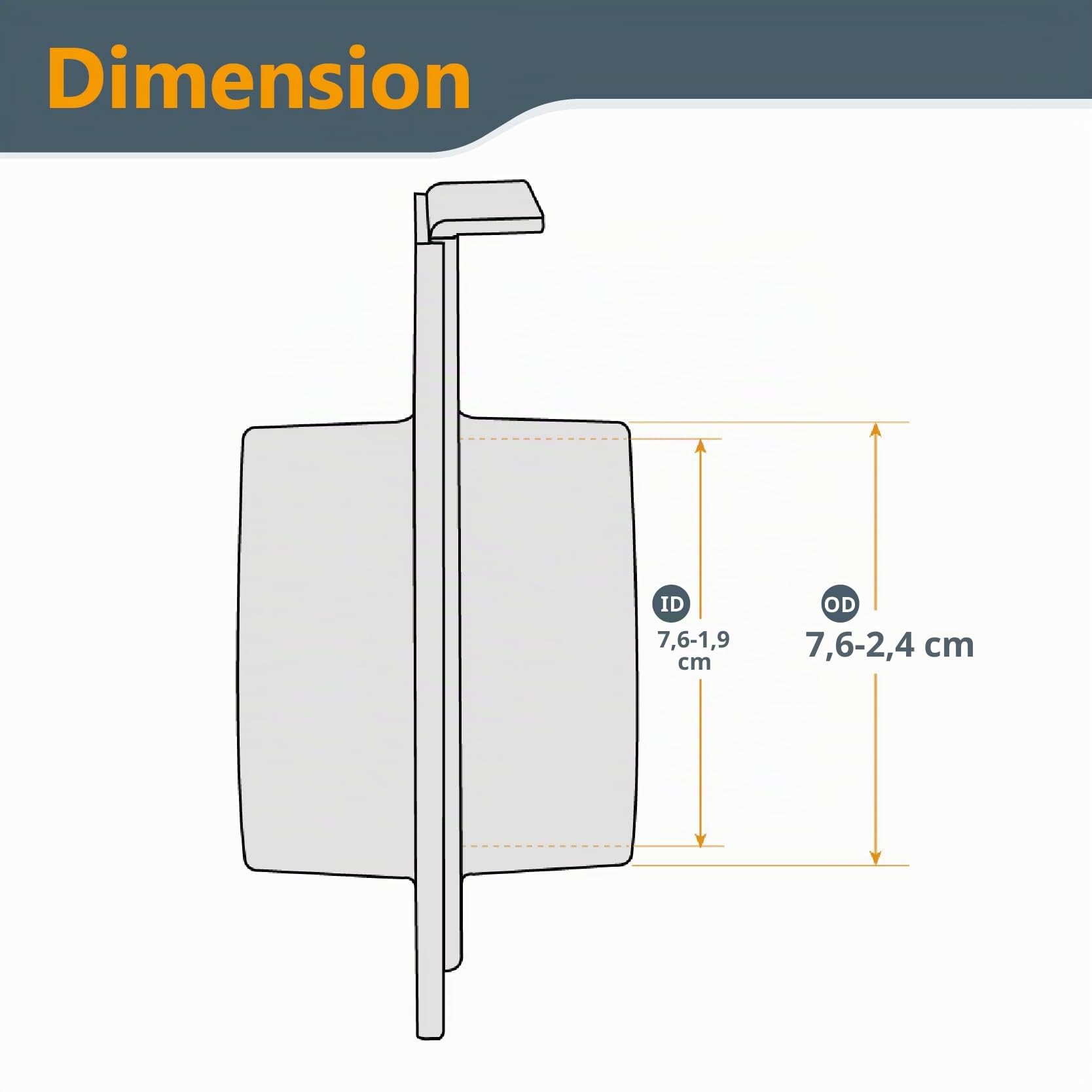 POWERTEC 70108-P6 Lot de 6 barrières de dépoussiérage 10,2 cm pour collecteur de poussière