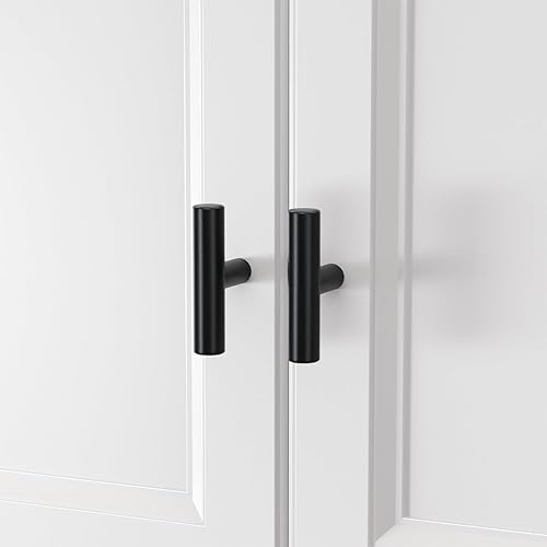 Miniatura 39 de homdiy - Tiradores de níquel cepillado para gabinetes, herraje para cajones y puertas de alacenas de cocina y baño, paquete de 40 tiradores, 3