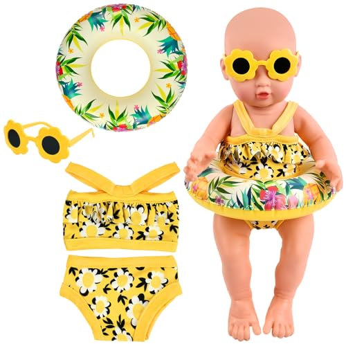Schwimm-Set für Puppen, Puppenkleidung Sommer Puppenzubehör Kleidung...