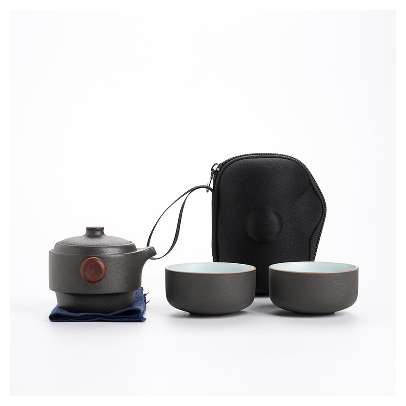 Théière de voyage en céramique élégante pour vos pauses thé au bureau et en pique-nique