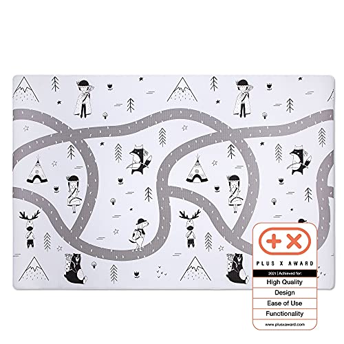Hakuna Matte große Spielmatte Baby 2,0x1,4m - Stilvoller Spielteppich im skandinavischen Design besteht aus dickem, weichem & wasserdichtem Schaum - schadstofffreie, geruchlose Krabbelmatte Cover