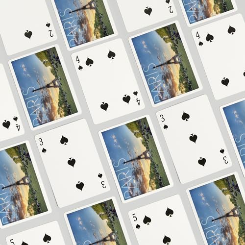 Baraja de Poker 52 cartas París Torre Eiffel miniatura 4