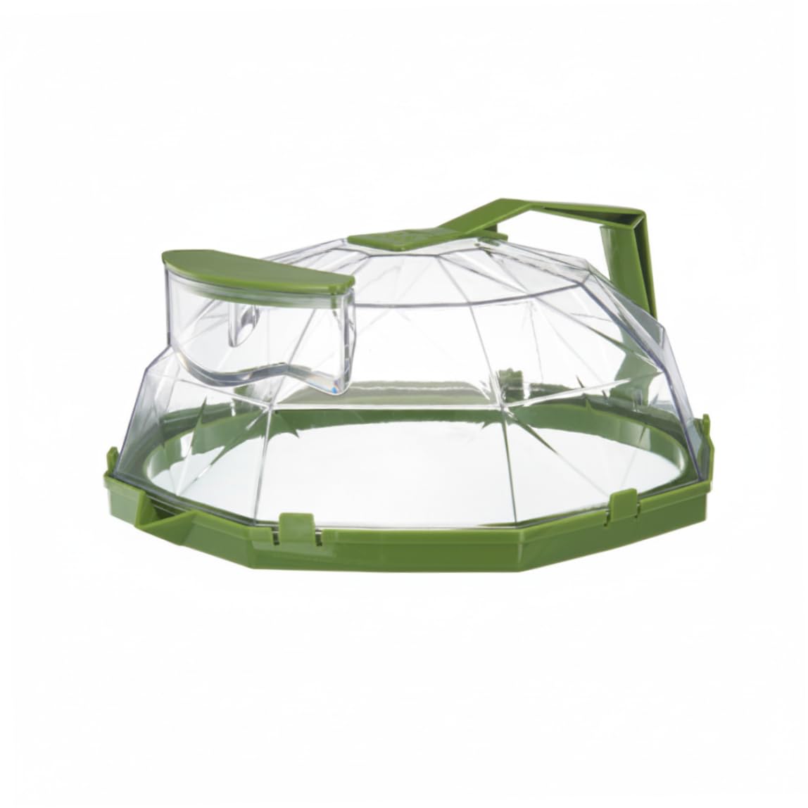 AwnsIMfreien Microwave Steam Cover, Microwave Splatter Cover With Water, Steam - Heat-resistant Food Lid With Anti-scald Handle For Splatter Prevention (Grass Green)