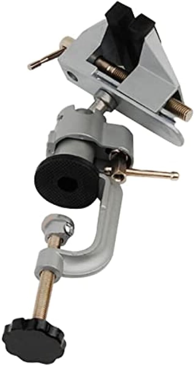 Aluminum Alloy 360 Degree Rotating Mini Vise Tool Home Use Small Jewelers Hobby Clamp On Table Bench Vice Lathe