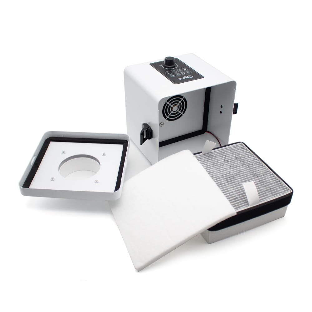 Toplionace Miniaturowy Oczyszczacz Dymu Lutowniczego - Odciąg Oparów z Filtrem z Końcówką żelazną, Eliminujący Zapachy i Kurz do Użytku Wewnątrz Pomieszczeń Przemysłowych