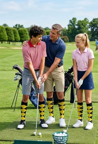 Image of Triple M Plus Elite Quality Soft Cotton Knee High Argyle /Houndstooth /plain Socks (regular size)