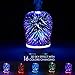 Aromatherapy Oil Diffuser, GLISTENY 3D Essential Oil Diffuser Auto Shut-Off 100ml Ultrasonic Aroma Cool Mist Humidifier with 16 Color Night Light Changing for Baby Gift for Office Home Bedroom Living