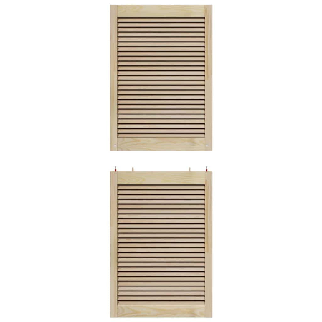 vidaXL Drzwi do szafki z drzwiami 2 szt. naturalny 170 x 2,1 x 59,5 cm