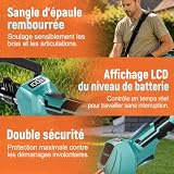Débroussailleuse à Batterie 4 en 1 Brushless 950W, avec 2 Batteries 4,0 Ah - 8