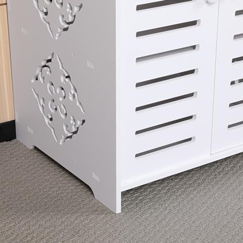 Zapatero de 3 niveles con 2 puertas para pasillo y hogar 6