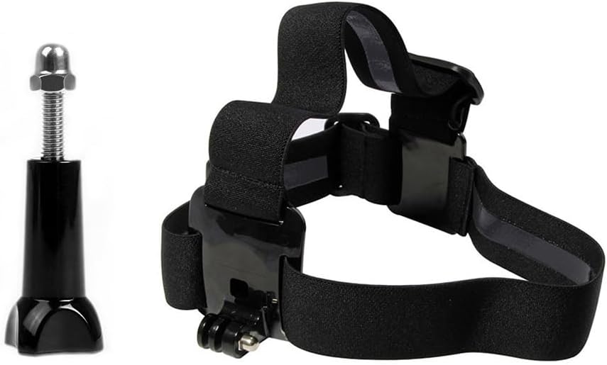 Head Strap for DJI OSMO 360 Nano/Action 5 Pro 4 3/Insta360 Go 3 3S X4 X5 Ace Pro 2 One R/DJI Pocket 3 2 Headband Accessories (Black)