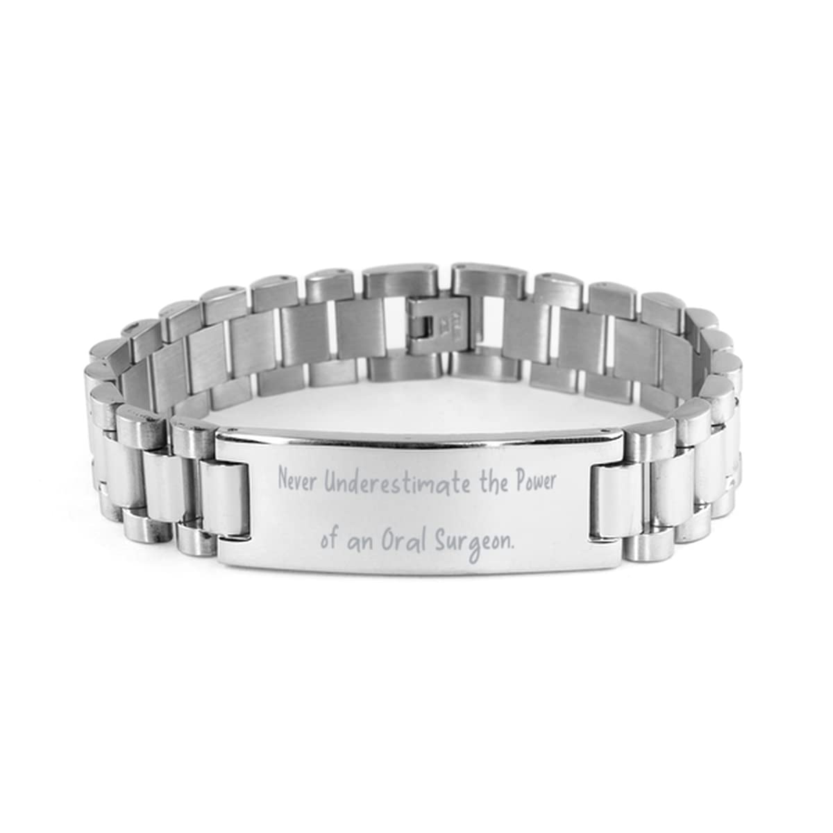 Never Underestimate The Power of an Ladder Bracelet Oral surgeon Present from Team Leader Nice Engraved Bracelet for