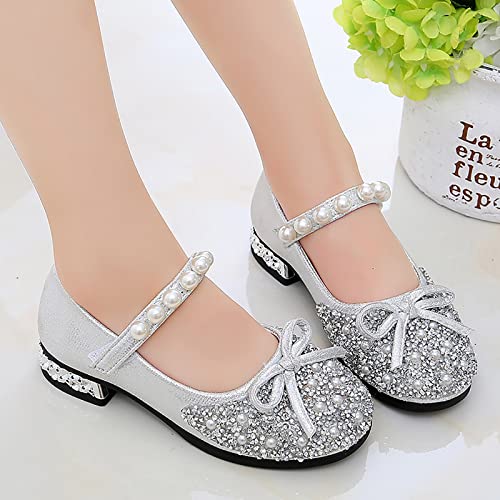 Girls Sandals Performance Dance Shoes For Girls Childrens Shoes Pearl Rhinestones Shining Kids Princess Girls2