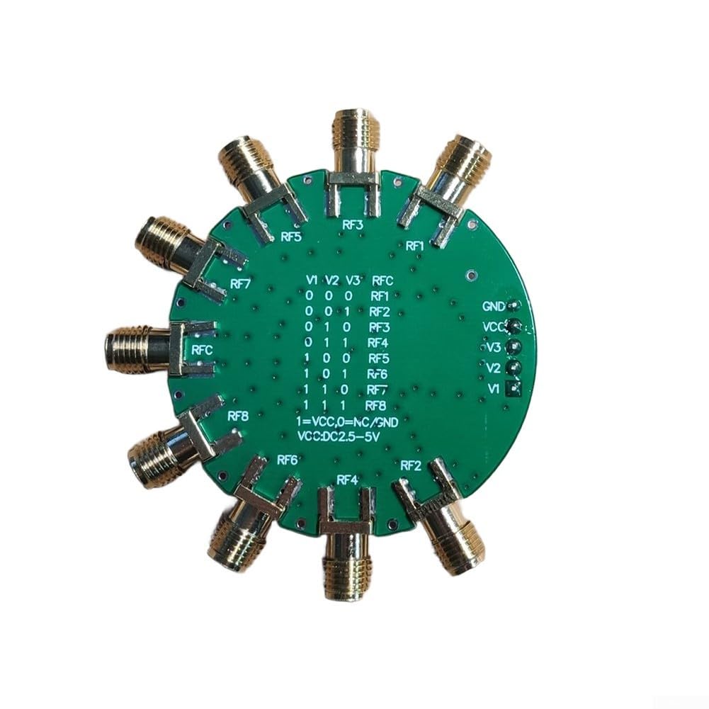RF-Schaltermodul SP8T für 8-Antennen-Auswahl 50 kHz bis 6 GHz mit konsistenter Einfügedämpfung und Isolationsleistung