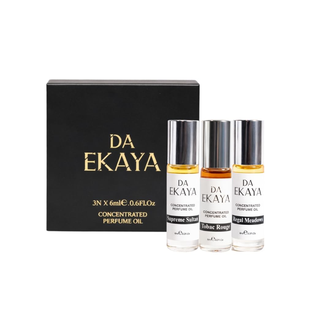 Men’s Attar Gift Set (6ml x 3) | Alcohol-Free | Long-Lasting Non-Alcoholic Roll-on Attars | Premium Attar Pack | Supreme Sultan, Regal Meadows & Tobac Rouge | 18ml-image-36