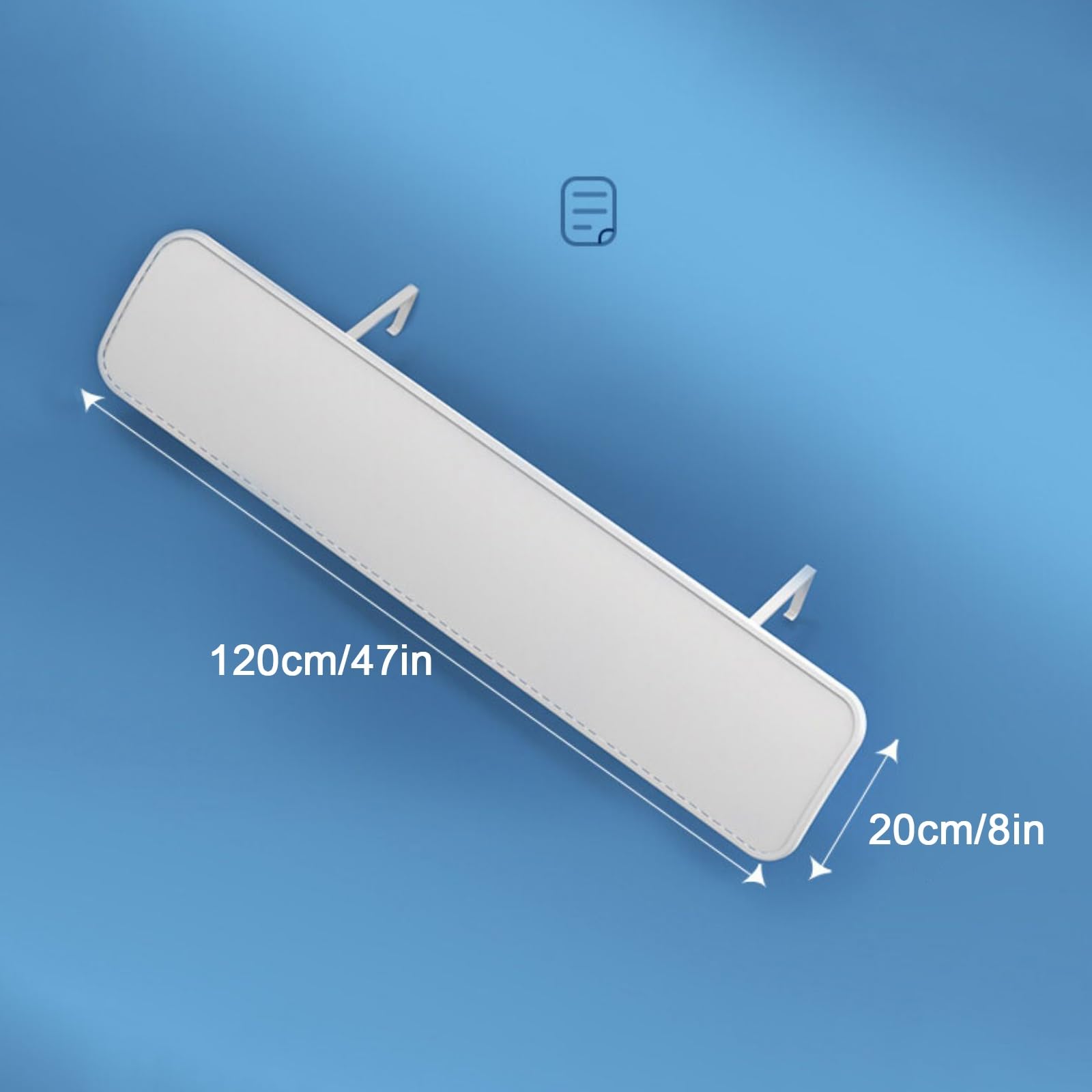 Deflettore per Condizionatore, Deflettore Condizionatore Universale, Aiuta a Migliorare la Circolazione Dell'aria All'interno, Deflettore Direzione Vento per Casa/Camera/Ufficio(120*20cm/47*8in)