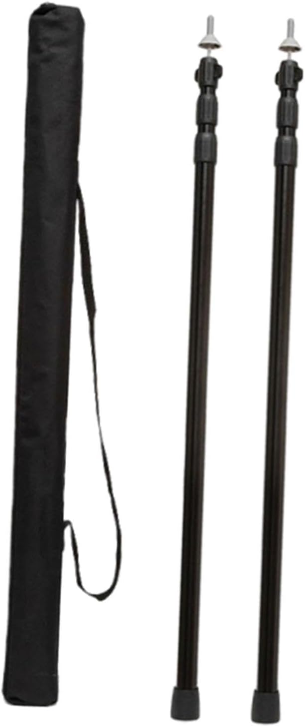 テントポール タープポール 3色 120cm/150cm タープオーニングポール用テントポール 調節可能 キャリーポーチ付き ポーチ ピクニックガゼボ用