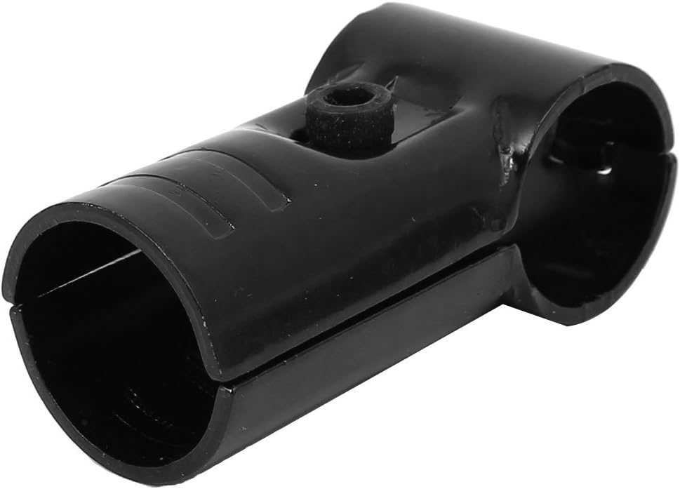 Sourcingmap 28mm Diameter Metal T Shaped Double Port Lean Tube Connector Pipe Clamp Clip, Black - Image 4