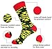 WEILAI Men's Cool Colorful Funny Novelty Crazy Combed Cotton Casual Dress Crew Socks Pack (Color 5)