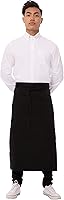 Chef Works Unisex Two Pocket Bistro Apron with Tablet Pocket - Durable 65/35 Poly/Cotton Waist Apron for Chefs & Servers