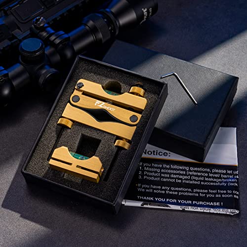EZshoot Scope Leveling Kit with High-precision Bubble Leveling System Magnetic Universal Scope Mounting Kit Compact Storage Case for Equipment and Maintenance Gold by EZshoot - Image 4
