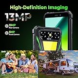 OUKITEL G5 Rugged Smartphone 2025– Android 14, 6300mAh Rugged Phone,16GB RAM+64GB ROM/1TB Mobile Phones, 6" HD+ Display Waterproof Phone, Dual Camping Light, 13MP+5MP Camera, 5G WiFi/OTG/GPS, Black - Image 7