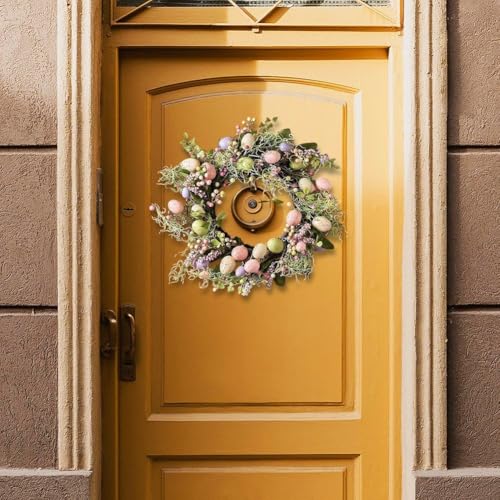 Couronne de Pâques artificielle : décoration durable sans entretien - 8