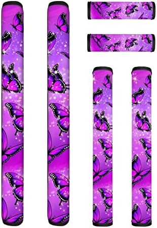 5Pcs Red Refrigerator Door Handle Antiskid Protect Cover Kitchen Appliance Decor