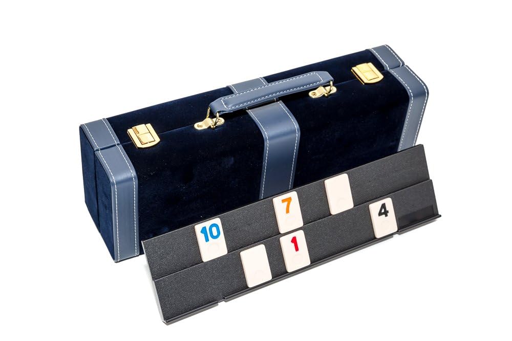 Bello Games Orchard Street Deluxe - Juego de rummy de diseño con números grandes de tamaño estándar
