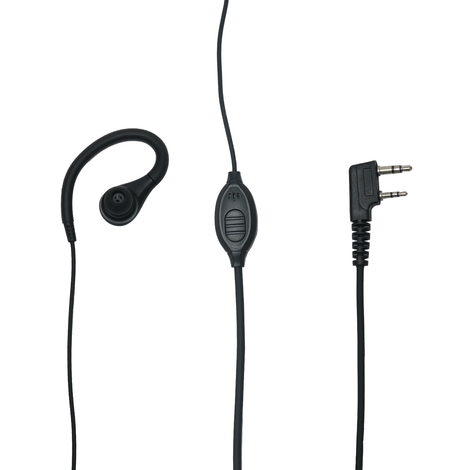 Zestaw słuchawkowy w kształcie litery C z mikrofonem PTT kompatybilny z Baofeng Kenwood UV-5R BF-888S BF-F8HP BF-F9 TK-3140 TK-3400 TK-3402 dwukierunkowe radio 10 szt