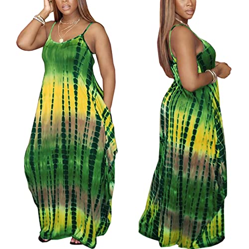 DvaeMalligo Women's Casual Maxi Dresses Summer Sexy Stripe Long Floor Length Sleeveless Colorful Sundresses Plus Size3