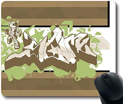 Artistic Graffiti Fixie Club Befaz Fhaldy Fixie Mouse Pad Standard Size 9 inch(220mm) X 7 inch(180mm)