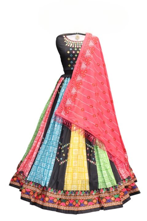 Women Muslin Cotton Regular Ethnic Wear Lehenga Cholis Real Mirror Work Traditional Indian Clothing for Lehenga Cholis Women-image-16