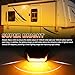 HOYUZA RV Exterior Light, 1300LM Aluminum LED Porch Light With Dual Color White/Amber for RV Camper Trailers Truck Porches Towing 5th Wheels 1 PCS