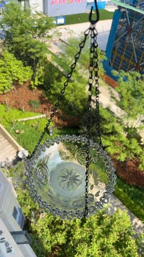 Hanging-Bird-Bath-Outdoor-Birdbath-Bowl-Hanging-Bird-Feeder-Tray-for-Garden-Patio-Backyard-Decor-Gift-for-Bird-Lovers-Purple Hanging Bird Bath Outdoor Birdbath Bowl Hanging Bird Feeder Tray for Garden Patio Backyard Decor Gift for Bird Lovers Purple